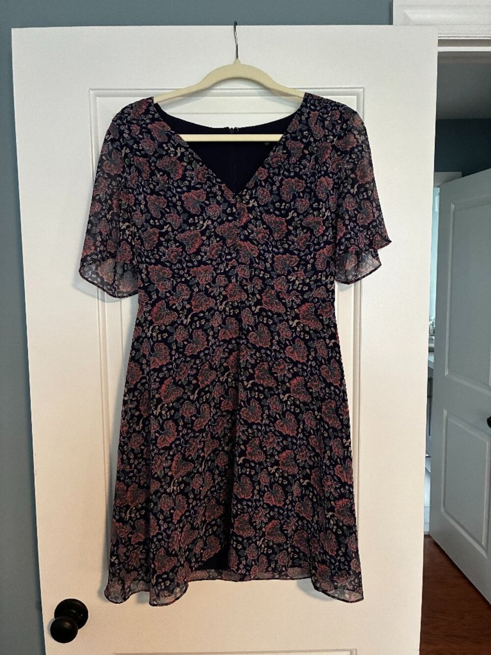 Madewell orchard flutter sleeve dress